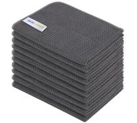 SINLAND Microfiber Dish Towels for Drying Dishes Premium Sublimation Blank Towels Fast Dying Tea Towel Polyester Kitchen Towels16 Inch X 24 Inch 10 Pack Grey