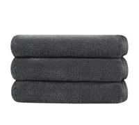 SINLAND Microfiber Face Cloths Reusable Makeup Remover Washcloths Super Soft and Absorbent Fingertip Face Towels for Sensitive Skin Women 12 x 12 Inch 3 Pack Grey
