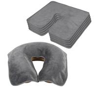 SINLAND Microfiber Face Cradle Covers Large Size Soft and Reusable Non-Stick Massage Headrest Cover Suitable for Any U-Shaped Pillow