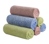 SINLAND Microfiber Face Towels Ultra Soft Facial Washcloths Face Cloth for Bath 12Inch x 12Inch 6 Pack Multicolor