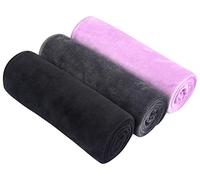 SINLAND Microfiber Gym Towels Sports Fitness Exercise Workout Sweat Towel Super Soft and Absorbent 3 Pack 16 Inch X 32 Inch