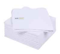 SINLAND Microfiber Kitchen Towel Premium Sublimation Blank Towels Fast Drying Tea Towel Polyester Dish Towels for Drying Dishes 16 Inch X 16 Inch 10 Pack White