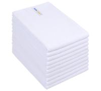 SINLAND Microfiber Kitchen Towel Premium Sublimation Blank Towels Fast Drying Tea Towel Polyester Dish Towels for Drying Dishes 20 Inch X 28 Inch 10 Pack White