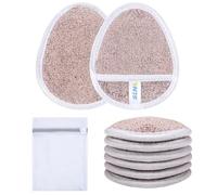 SINLAND Reusable Makeup Remover Pads For Face,Eye,Lips Microfiber Gentle Facial Cleansing Cloths for All Skin Types Friendly for Makeup Remover With Laundry Bag 5.1inchx3.93inch Pack of 6