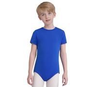 Sinleey Boys Short Sleeve One Piece Bodysuit Adaptive Clothing For Kids With Special Needs Autism Anti-strip Romper Blue 13-14 Years