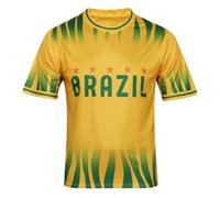 SINLEISI Fan Soccer Jersey for Copa America 2024 Fan Soccer Jersey - Argentina,Brazil,Mexico,Canda & USA, Brazil, L