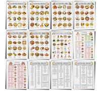 Sinload 12 Pcs Gluten Free Meal Plan Poster Grocery List Gluten-free Diet Guide to Manage Celiac Disease for Healthy Eating