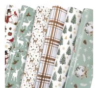 Sinload 12 Sheets Spider Wrapping Paper Spiderwebs Gift Wrap Paper Bulk for Back to School Birthday Party Gifts Christmas Halloween Wrapper DIY Craft, 19.7 x 27.6 Inches (Christmas)