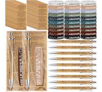 Sinload 50 Sets Easter Christian Jesus Gifts Church Bamboo Pens Religious Silicone Bracelets and Bookmarks He Came Died Arose Ascended Coming Back Party Favors for Men Women Bible Study Group