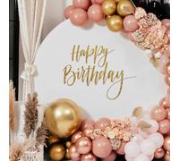 Sinload Happy Birthday Party Decal Sign for Backdrop Letters Peel and Stick Happy Birthday Gender Reveal Sticker for Balloon Arch Decorations Party Sign Wall Decor(Gold)