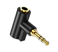 SinLoon 3.5mm TRS Male to 4.4mm Female Adapter, 24K Gold-Plated Right Angle HiFi Audio Converter, Lossless Noise Reduction Stereo Connector Plug and Play for DAP, Headphone Amplifier