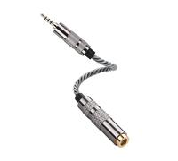 SinLoon 4.4mm Female to 2.5mm Male Balanced Audio Adapter Cable, Gold-Plated OFC Braided Cord, Balanced Converter for HiFi DAP Headphone Amp (Cool Gray)