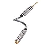 SinLoon 4.4mm Female to 3.5mm TRRS Male Audio Adapter Cable, Gold-Plated OFC Braided Converter, Supports Microphone for HiFi DAP & Calls (Cool Gray)