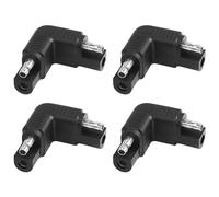 SinLoon 4PCS SAE to SAE Polarity Reverse Adapter 90 Degree SAE to SAE Power Automotive Quick Disconnect Harness Connector for Solar Panels Battery Chargers Cars and More