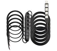 SinLoon 5 x USB Charging Cable for Headphones, Desk Lamp, Fan, LED Strip (1.5M)