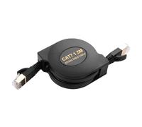 SinLoon Cat7 Retractable Ethernet Cable 4.9Ft RJ45 CAT7 Flat Network Cable High Speed for LAN, Internet, Gaming 1.5M
