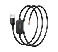 SinLoon DC boost cable 20AWG USB 5V to 12V boost converter, USB2.0 male to bare wire boost cable suitable for cameras, mini speakers, USB fans, etc. - 1M