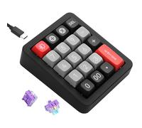 SinLoon Mechanical Numeric Keypad - 19 Macro Keys, Full Hot-Swappable Switches, 12 RGB Modes, GASKET Structure & Aluminum Body, N-Key Rollover & 1.8m Detachable Cable for Office/Gaming/Data Entry