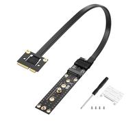 SinLoon Mini PCIE to NGFF M.2 M Key Extender Cable MPCIE Male to M2 Female NVME SSD Riser Cable