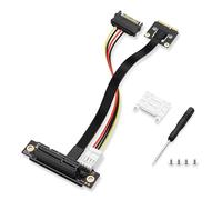 SinLoon Mini PCIE Wireless Network Card to PCIe X4 Extender Cable Mini-Pcie Male to PCI-E X4 Female Riser Cable 20CM