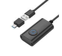 SinLoon Mouse Jiggler 3.3FT Undetectable USB Mouse Mover with ON/Off Touch Switch and USB C Adapter Converter Simulate Movement to Prevent Laptop Entering Sleep