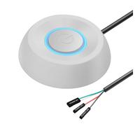 SinLoon PC Power Button Cable PC Power Button Switch for Easy Start 5.9FT Computer Motherboard Power Switch Button Extension Cord with LED Light (white)