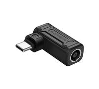 SinLoon PD 140W DC6037 to Type C Power Charging Adapter DC 6.0mm x 3.7mm Female (6.0 x 0.6mm) Input to USB C Male Connector with PD Automatic Identification Chip,for Laptop(DC6037 Q)