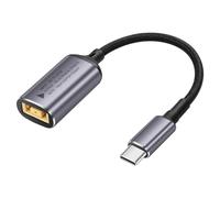 SinLoon PD 140W Slim Tip to USB C Cable Square Female Input to Type C Male Power Charging Cable with PD Automatic Identification Chip,for Phones,Tablets,Laptops(Square)