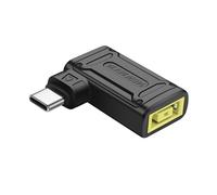 SinLoon PD 140W Square to Type C Power Charging Adapter, Slim Tip, Female Input to USB C Male Connector with PD Auto ID Chip, for Phone, Tablet,