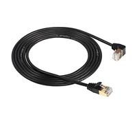 SinLoon RJ45 Cat8 Ethernet Cable,90 Degree UP Male to Male High Speed Cat8 Network Cable,40Gbps 2000Mhz SFTP Patch Cord For Router Modem Server Etc-2m/6.5FT (up)