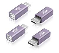 SinLoon USB A to B Adapter USB 2.0 A Male to B Female Print Converter Cord for for Printer, Scanner, Fax Machine, More