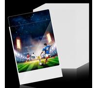 Sinmaklin 100 PCS Color Card Sleeves, Trading Card Sleeves Clear, Waterproof Penny Sleeves, Transparent Card Sleeves, Standard Size 66 x 91 mm Fits for Sports Cards, Football Cards, Game Cards (White)