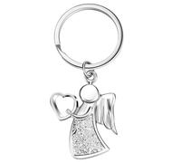Sinmoe Driver Guardian Angel Keyring - Metal Car Keyring Lucky Drive Charm Ride Safe Present Travel Safe Gifts for Boyfriend Husband Biker Trucker Women Men Friend Birthday