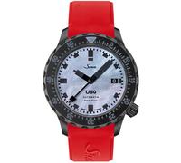 Sinn Watch U50 S Mother of Pearl S Silicone Red Limited Edition - Black SN-818