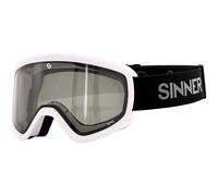 Sinner Estes Snowboard/Ski Goggles, Adjustable Matte White/Smoke