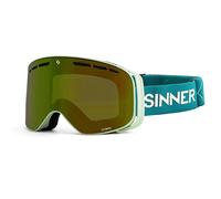 Sinner Olympia Ski Goggles Green Double Full Gold-Green Mirror Vent/CAT3 Men,Women
