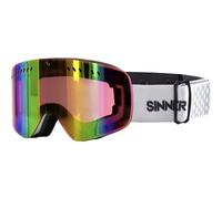 Sinner Pine Ski/Snowboard Goggles, L Matte White/Pink Mirror