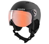 Sinner Typhoon Visor Ski/Snowboard Helmet, L Matte Black
