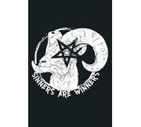 Sinners Are Winners Funny Goth Gothic Death Black Metal: Notebook Planner - 6x9 inch Daily Planner Journal, To Do List Notebook, Daily Organizer, 114 Pages