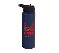 Sinners are Winners - Gothic 666 Satanist Satan Satanic Stainless Steel Insulated Water Bottle