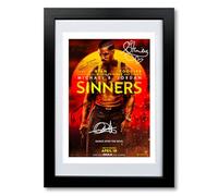 Sinners Movie Cast Signed A4 Poster Photo Print Framed Autograph Gift 2025 Film Michael B. Jordan Hailee Steinfeld (A4 Black Framed & Mounted)