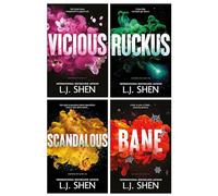 Sinners of Saint Series by L.J. Shen 4 Books Collection Set (Vicious, Ruckus, Scandalous & Bane)