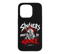 Sinners Saved by Grace Christian Skeleton Ephesians 2:8 Case for iPhone 15 Pro