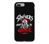 Sinners Saved by Grace Christian Skeleton Ephesians 2:8 Case for iPhone 7 Plus/8 Plus