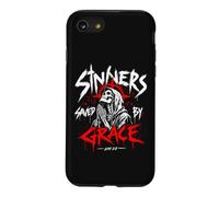 Sinners Saved by Grace Christian Skeleton Ephesians 2:8 Case for iPhone SE (2020) / 7/8