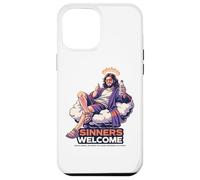 Sinners Welcome Jesus Saves Funny Christian Faith Quote Case for iPhone 12 Pro Max