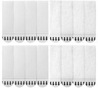 Sinnsally Picture Hanging Strips Heavy Duty,Hanging Picture Canvas Hanger No Nails,Photo Frame Stickers for Wall,Damage Free Adhesive Poster Refill Mounting (Medium-12Pairs)