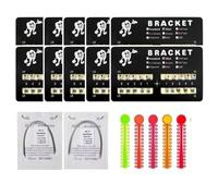 Sino Dental Group 200pcs/Pack Teeth Model Mini Roth Brackets Roth 022 Slot Bondable with Hook on 345