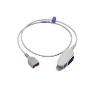 Sino-k Compatible Nihon Kohden Spo2 Sensor TL-201T Adult Finger Clip 3.2 ft 9 Pins Connector FDA/CE Approved