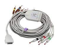 sino-k Medical 10 Leads ECG/EKG Cable Banana 4.0mm 15 Pins 9.8 ft Compatible for GE Marquette 2029893-001